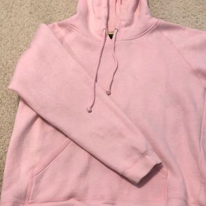 Plain Light Pink Sweatshirt Hoodie